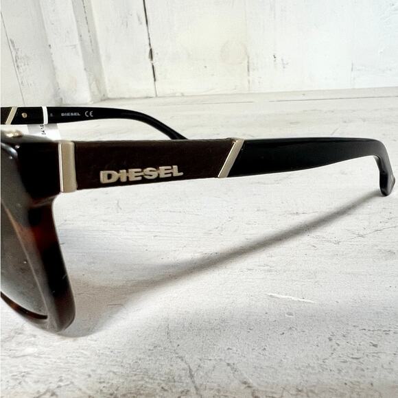 DIESEL DL0212 54 52J Dark Tortoise Frame UV-Protected Full-Rim Square Sunglasses - Picture 5 of 9